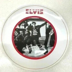 Elvis Presley 8" Glass Jailhouse Rock‎ Plate